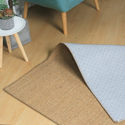 Multi Colored Bedroom Rug Lodge Solid Color Indoor Rug Sisal Anti-Slip Backing Washable Environmental Carpet - Clearhalo - 'Area Rug' - 'Rug' - 2256532