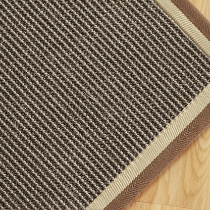 Multi Colored Bedroom Rug Lodge Solid Color Indoor Rug Sisal Anti-Slip Backing Washable Environmental Carpet - Light Brown - Clearhalo - 'Area Rug' - 'Rug' - 2256539