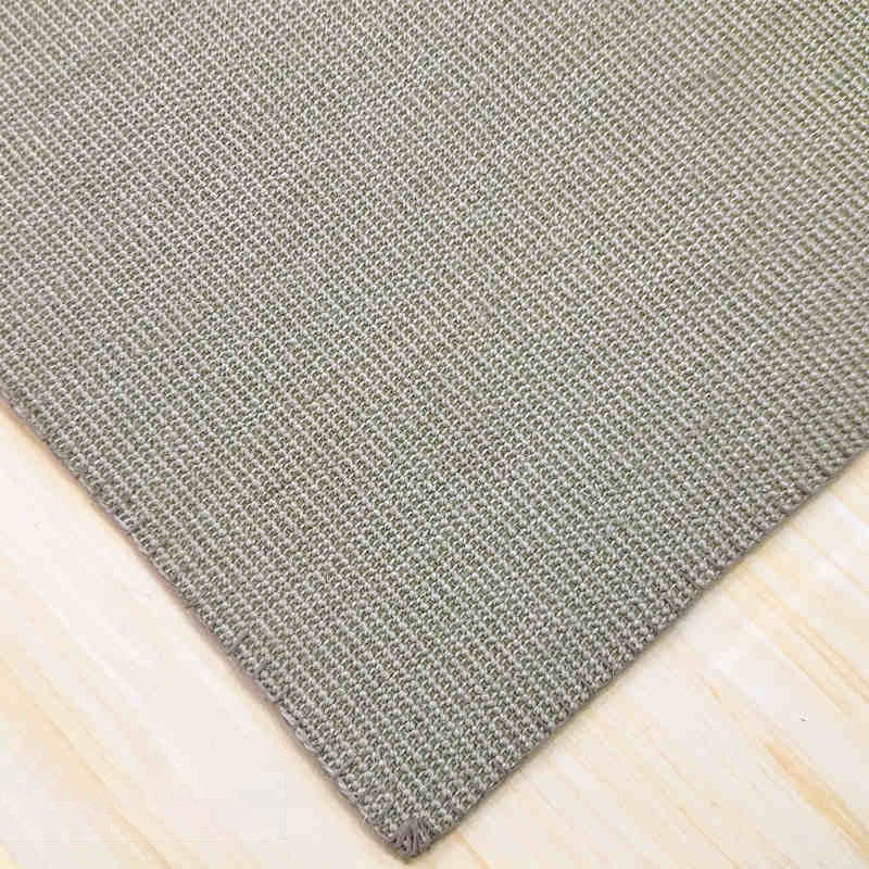 Classic Farmhouse Rug Multi Colored Solid Color Indoor Rug Anti-Slip Backing Stain-Resistant Carpet for Bedroom - Smoke Gray - Clearhalo - 'Area Rug' - 'Rug' - 2256556