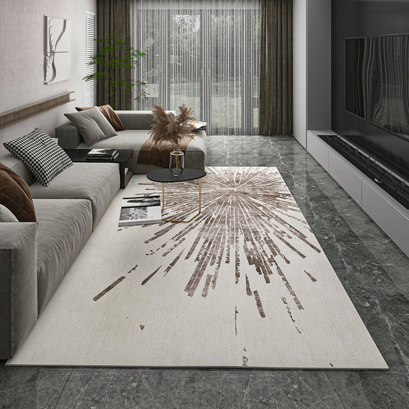 Industrial Rust Print Rug Multi-Color Synthetics Carpet Anti-Slip Machine Washable Stain Resistant Rug for Home - Beige - Clearhalo - 'Area Rug' - 'Rug' - 2262708
