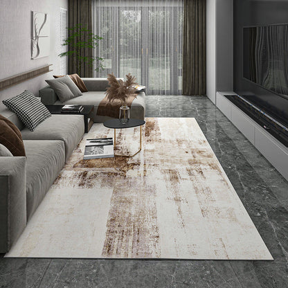 Industrial Rust Print Rug Multi-Color Synthetics Carpet Anti-Slip Machine Washable Stain Resistant Rug for Home - Light Brown - Clearhalo - 'Area Rug' - 'Rug' - 2262710