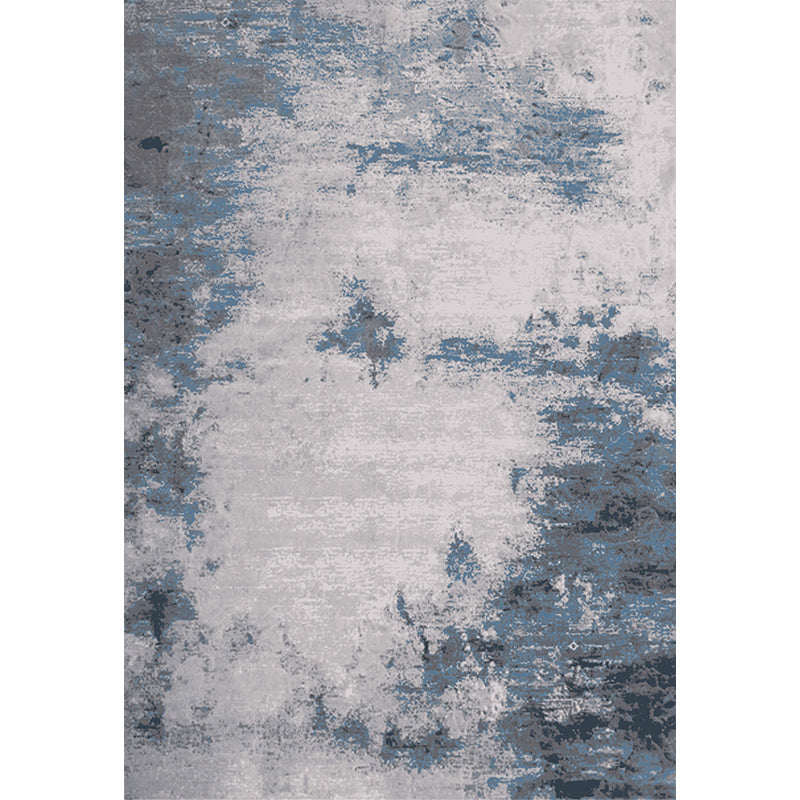 Vintage Industrial Area Rug Multicolor Abstract Rusty Rug Washable Non-Slip Backing Stain Resistant Rug for Living Room Dark Blue Clearhalo 'Area Rug' 'Rug' 2262919