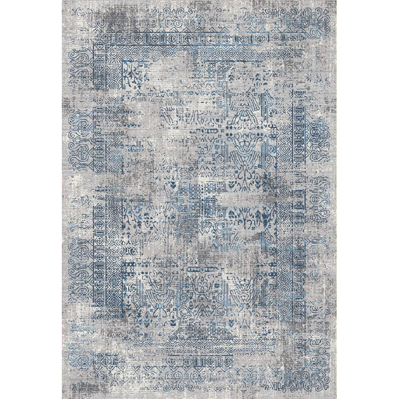 Industrial Rust Pattern Rug Multicolor Synthetics Rug Stain Resistant Anti-Slip Washable Rug for Living Room - view 4