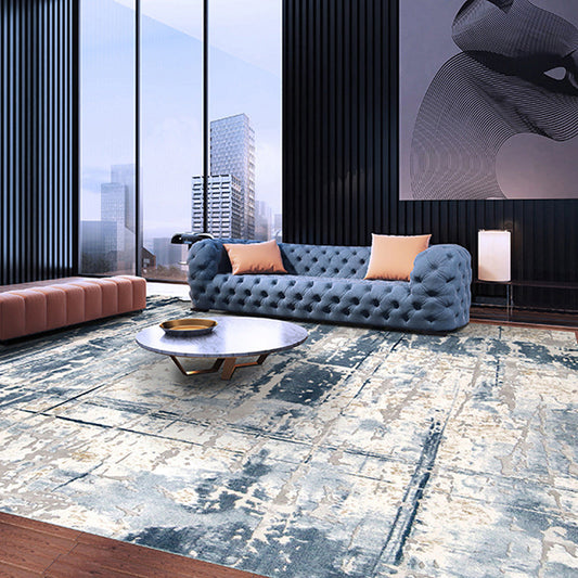 Reclaimed Abstract Rug Multi Color Industrial Carpet Polyester Washable Anti-Slip Backing Stain Resistant Rug for Living Room - Clearhalo - 'Area Rug' - 'Rug' - 2262970