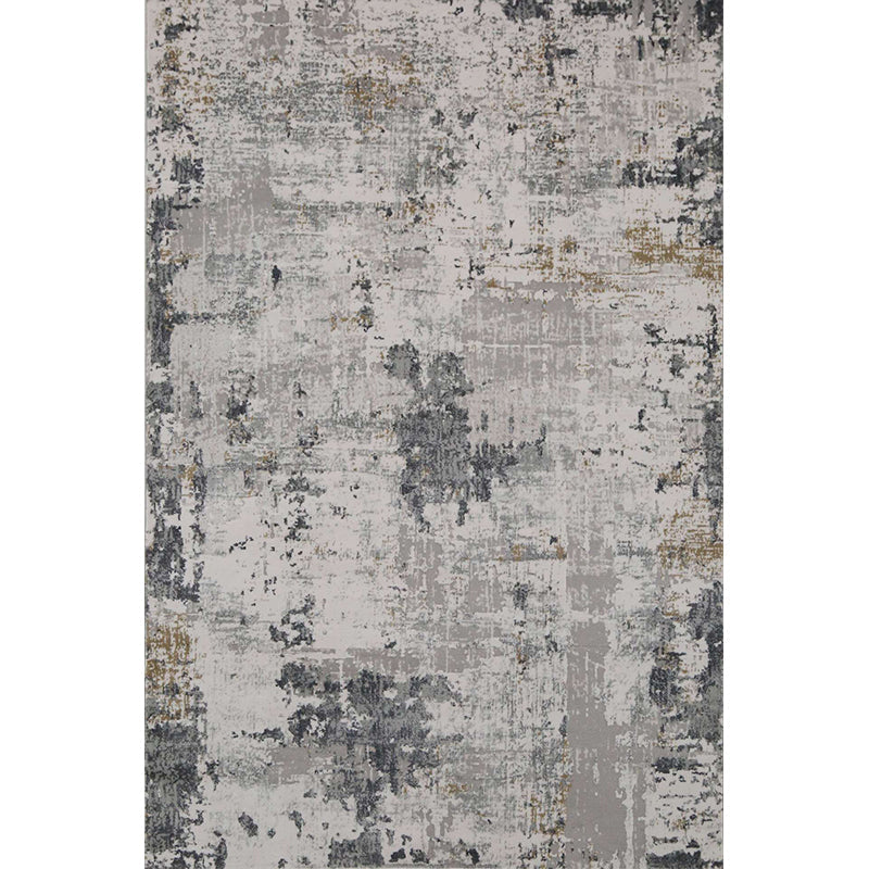 Reclaimed Abstract Rug Multi Color Industrial Carpet Polyester Washable Anti-Slip Backing Stain Resistant Rug for Living Room - Khaki - Clearhalo - 'Area Rug' - 'Rug' - 2262981