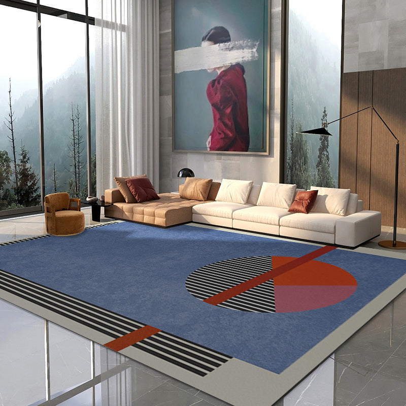 Multicolor Abstract Art Printed Rug Polypropylene Minimalist Area Rug Machine Washable Anti-Slip Backing Stain Resistant Rug for Great Room - Clearhalo - 'Area Rug' - 'Rug' - 2266981