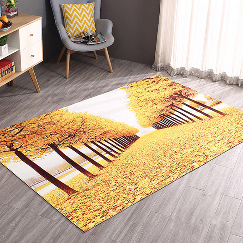 Modern Home Decoration Rug Multicolor Geography Area Rug Polyster Easy Care Washable Indoor Rug - Yellow - Clearhalo - 'Area Rug' - 'Rug' - 2296269