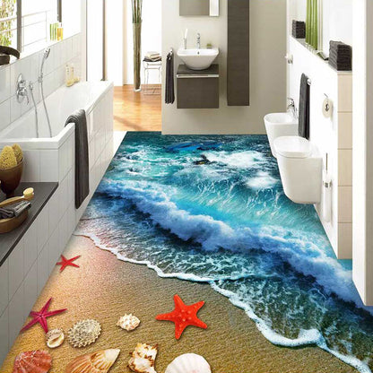 Multi Color Decoration Rug Calming Plant Printed Area Rug Polypropylene Easy Care Machine Washable Carpet - Blue - Clearhalo - 'Area Rug' - 'Rug' - 2296313