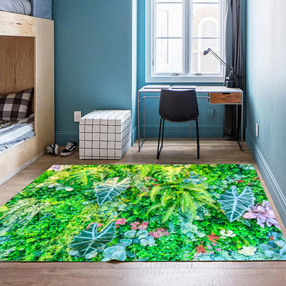 Multi Color Decoration Rug Calming Plant Printed Area Rug Polypropylene Easy Care Machine Washable Carpet - Clearhalo - 'Area Rug' - 'Rug' - 2296316