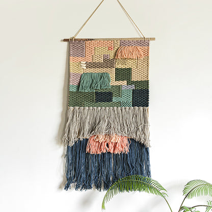 Feblilac Northern Europe Style Tassel Tufted Tapestry