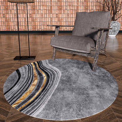 Formal Color Block Rug Multi Colored Polyster Area Rug Non-Slip Pet Friendly Washable Indoor Rug for Parlor Grey Clearhalo 'Area Rug' 'Modern' 'Rugs' Rug' 2300300