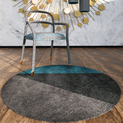Formal Color Block Rug Multi Colored Polyster Area Rug Non-Slip Pet Friendly Washable Indoor Rug for Parlor Dark Gray Clearhalo 'Area Rug' 'Modern' 'Rugs' Rug' 2300302