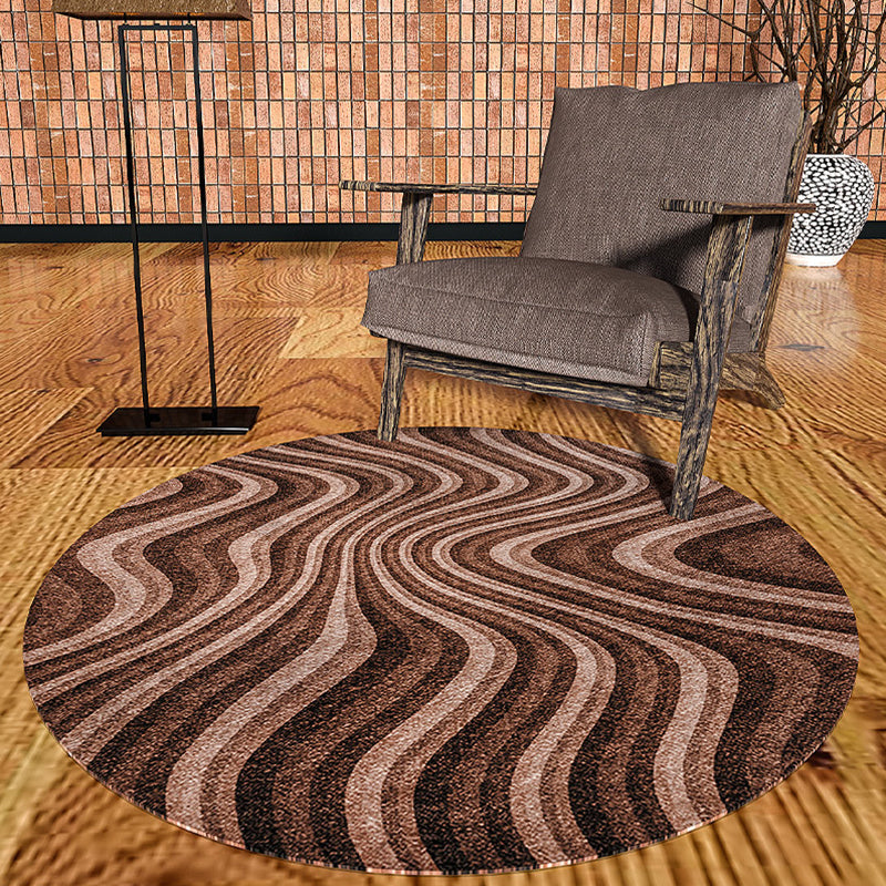 Formal Color Block Rug Multi Colored Polyster Area Rug Non-Slip Pet Friendly Washable Indoor Rug for Parlor Brown Clearhalo 'Area Rug' 'Modern' 'Rugs' Rug' 2300306