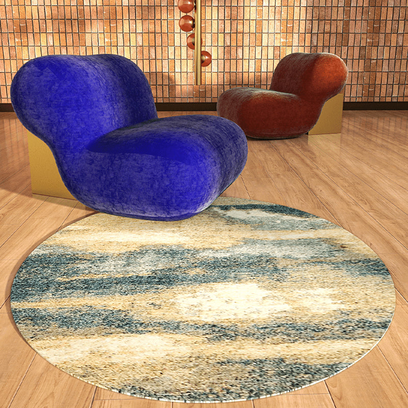 Formal Color Block Rug Multi Colored Polyster Area Rug Non-Slip Pet Friendly Washable Indoor Rug for Parlor Beige Clearhalo 'Area Rug' 'Modern' 'Rugs' Rug' 2300310