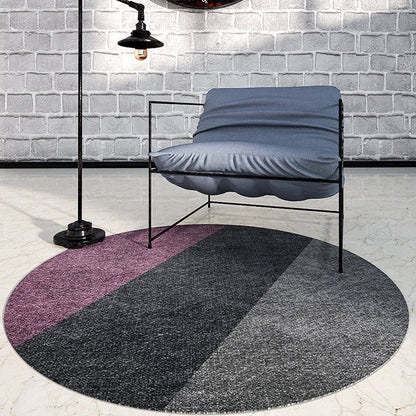 Formal Color Block Rug Multi Colored Polyster Area Rug Non-Slip Pet Friendly Washable Indoor Rug for Parlor Purple Clearhalo 'Area Rug' 'Modern' 'Rugs' Rug' 2300313