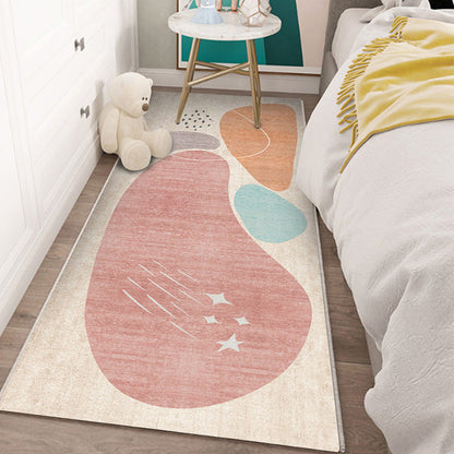 Western Bedroom Rug Multi Colored Color Block Indoor Rug Polyster Non-Slip Backing Machine Washable Carpet Clearhalo 'Area Rug' 'Rug' 2300927
