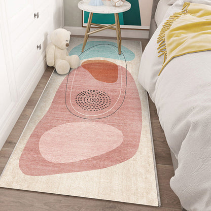 Western Bedroom Rug Multi Colored Color Block Indoor Rug Polyster Non-Slip Backing Machine Washable Carpet Clearhalo 'Area Rug' 'Rug' 2300930