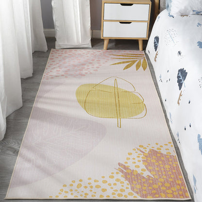 Scandinavian Bedroom Rug Multi Colored Color Blocked Indoor Rug Synthetics Non-Slip Machine Washable Carpet Nude Pink Clearhalo 'Area Rug' 'Rug' 2300936