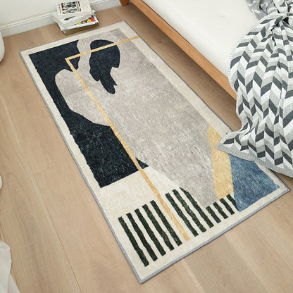Western Home Decor Rug Multi Color Abstract Printed Indoor Rug Synthetics Non-Slip Backing Pet Friendly Area Carpet Grey Clearhalo 'Area Rug' 'Rug' 2300999