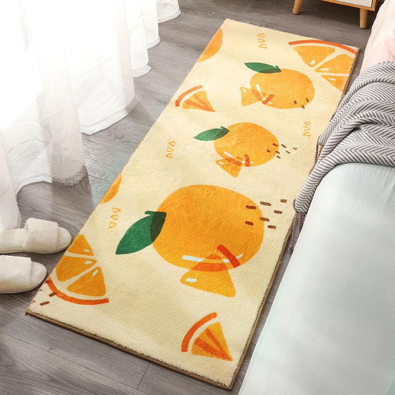 Cute Kids Bedroom Rug Multi Colored Cartoon Printed Area Rug Lamb Wool Non-Slip Machine Washable Rug - view 3