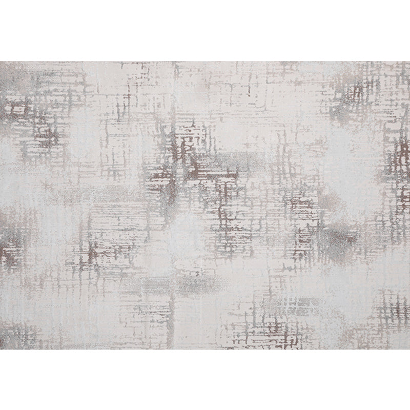 Multi-Color Abstract Print Rug Cotton Blend Minimalist Area Carpet Non-Slip Backing Pet Friendly Area Rug for Parlor - Silver Gray - Clearhalo - 'Area Rug' - 'Rug' - 2309597