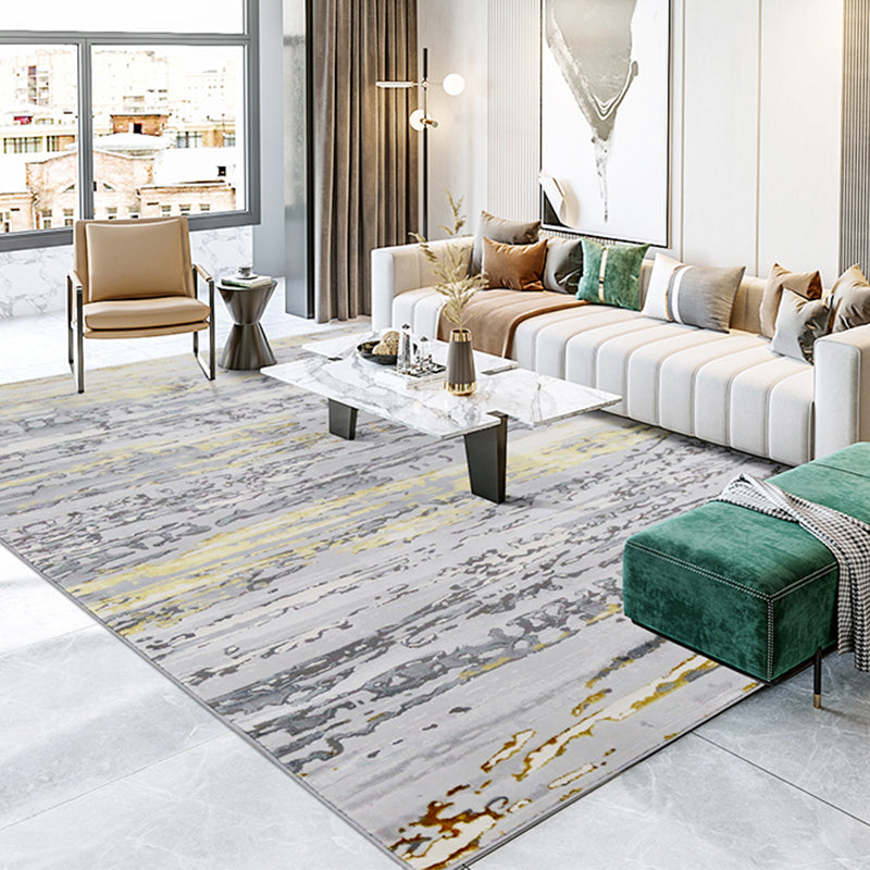 Modern Living Room Rug Multi Colored Abstract Printed Indoor Rug Polyster Easy Care Machine Washable Area Carpet - Clearhalo - 'Area Rug' - 'Rug' - 2309604
