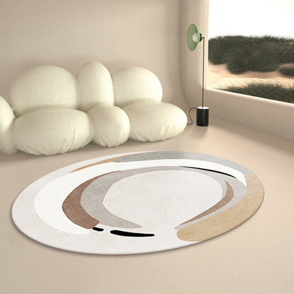 Designer Color Block Rug Multi Color Cotton Blend Area Carpet Easy Care Pet Friendly Washable Indoor Rug for Decor
