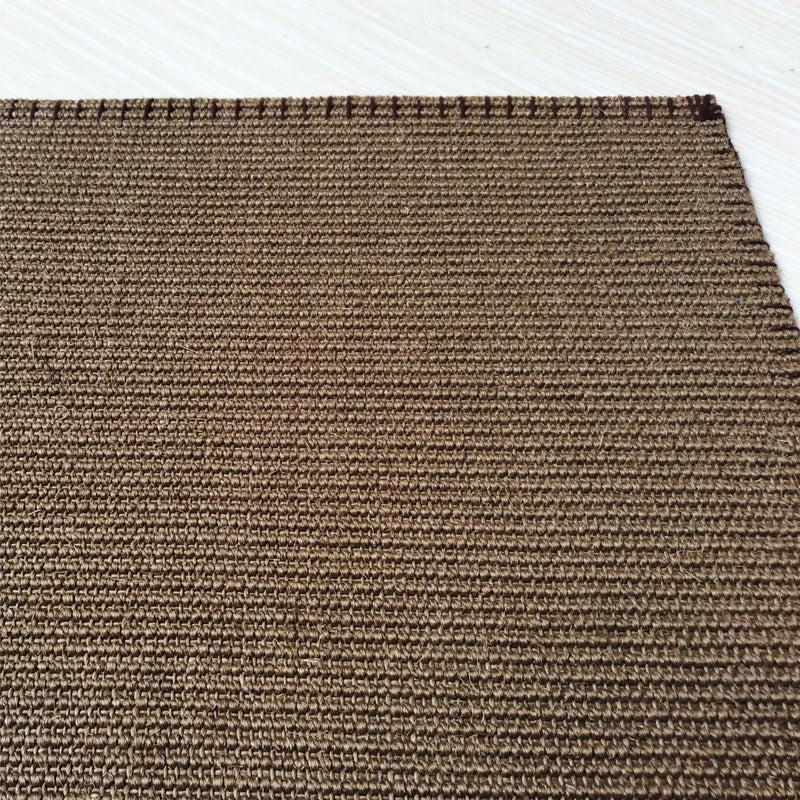 Gray Khaki Solid Color Rug Sisal Country Area Carpet Anti-Slip Backing Pet Friendly Easy Care Indoor Rug for R - view 3