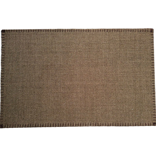 Gray Khaki Solid Color Rug Sisal Country Area Carpet Anti-Slip Backing Pet Friendly Easy Care Indoor Rug for Room