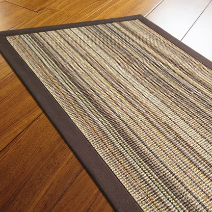 Multi Color Rustic Rug Sisal Solid Color Indoor Rug Anti-Slip Backing Stain-Resistant Machine Washable Carpet for Home - Clearhalo - 'Area Rug' - 'Rug' - 2317882