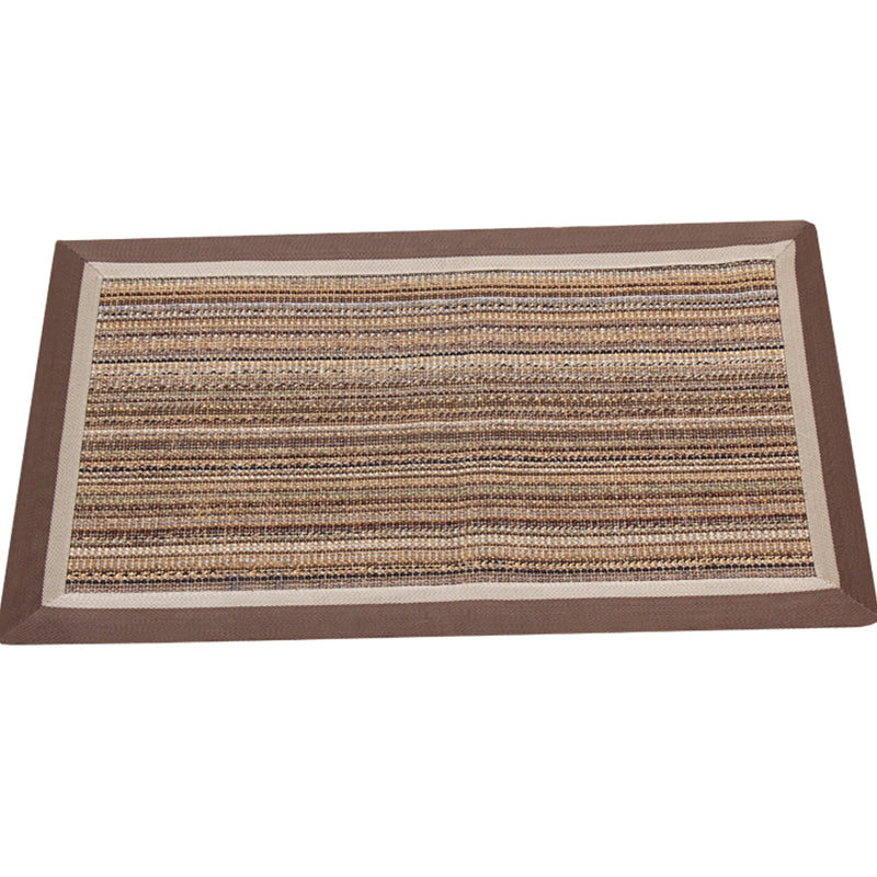 Multi Color Rustic Rug Sisal Solid Color Indoor Rug Anti-Slip Backing Stain-Resistant Machine Washable Carpet for Home - Clearhalo - 'Area Rug' - 'Rug' - 2317891