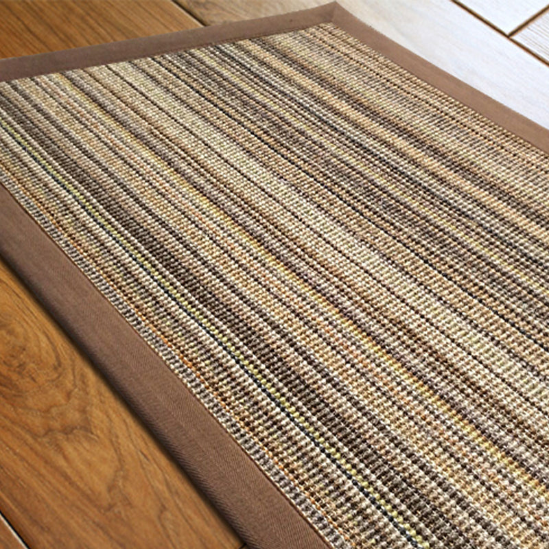 Multi Color Rustic Rug Sisal Solid Color Indoor Rug Anti-Slip Backing Stain-Resistant Machine Washable Carpet for Home - Light Brown - Clearhalo - 'Area Rug' - 'Rug' - 2317895