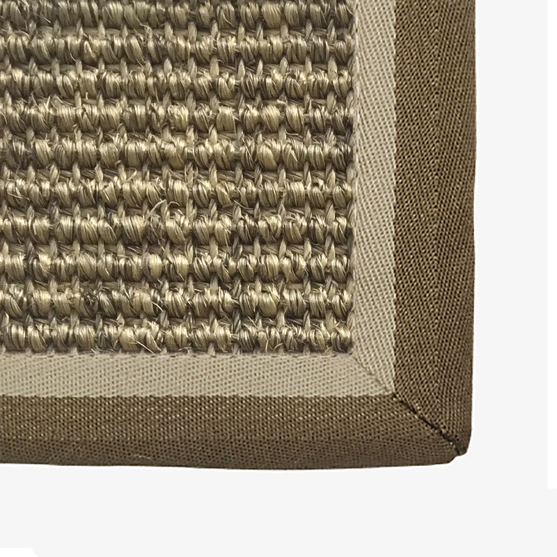 Farmhouse Parlor Rug Multi Colored Solid Color Indoor Rug Sisal Anti-Slip Backing Pet Friendly Easy Care Area Carpet