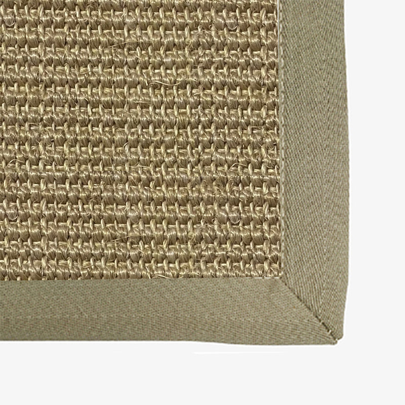 Farmhouse Parlor Rug Multi Colored Solid Color Indoor Rug Sisal Anti-Slip Backing Pet Friendly Easy Care Area Carpet