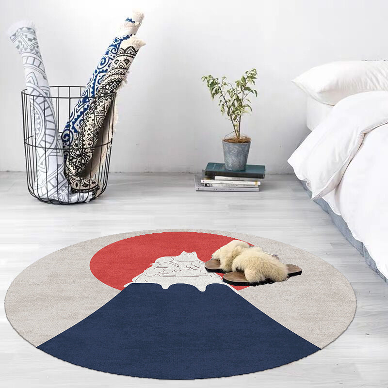 Relaxing Bedroom Rug Multicolored Colorblocked Area Carpet Polypropylene Non-Slip Washable Indoor Rug Clearhalo 'Area Rug' 'Rug' 2392845