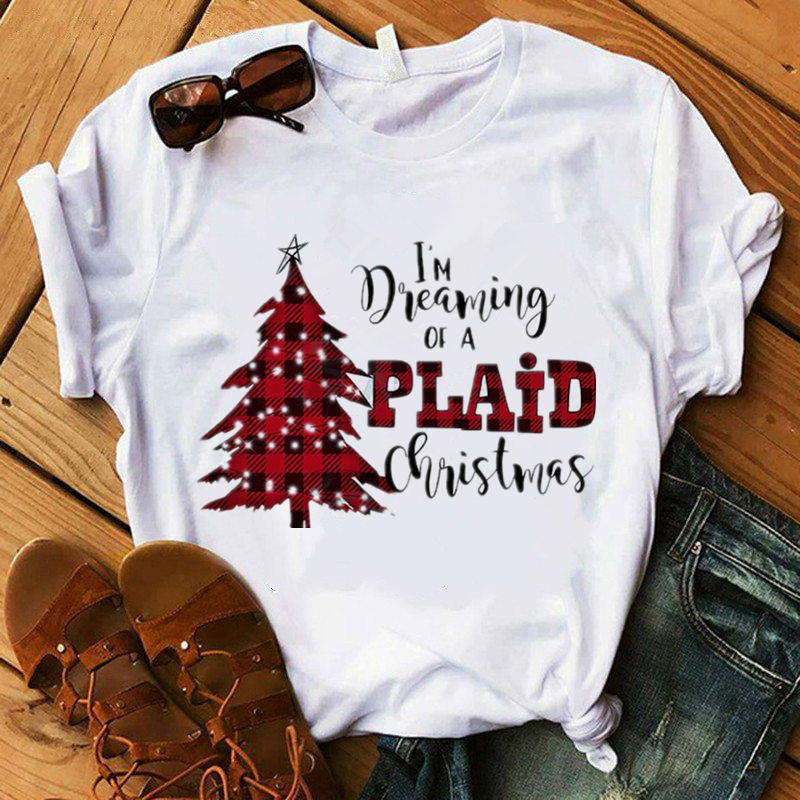 Feblilac Modal Christmas Cowboy White Shirt - Feblilac® Mat