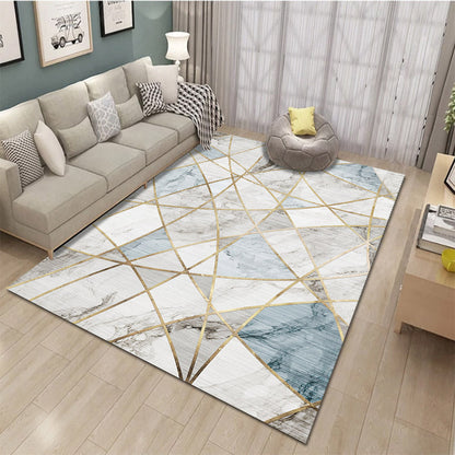 Relaxing Living Room Rug Multi Color Geometric Pattern Area Carpet Polypropylene Non-Slip Backing Washable Area Rug Clearhalo 'Area Rug' 'Modern' 'Rugs' Rug' 2463756