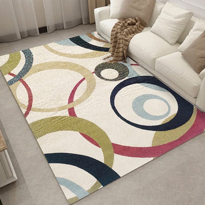 Relaxing Living Room Rug Multi Color Geometric Pattern Area Carpet Polypropylene Non-Slip Backing Washable Area Rug Clearhalo 'Area Rug' 'Modern' 'Rugs' Rug' 2463763
