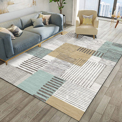 Relaxing Living Room Rug Multi Color Geometric Pattern Area Carpet Polypropylene Non-Slip Backing Washable Area Rug Brown Clearhalo 'Area Rug' 'Modern' 'Rugs' Rug' 2463764