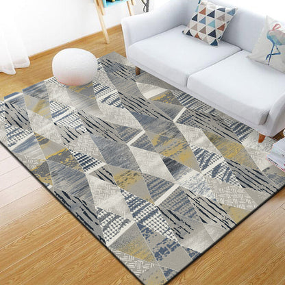 Relaxing Living Room Rug Multi Color Geometric Pattern Area Carpet Polypropylene Non-Slip Backing Washable Area Rug Dark Gray Clearhalo 'Area Rug' 'Modern' 'Rugs' Rug' 2463770