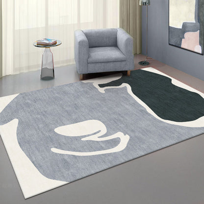 Scandinavian Color Block Rug Multi Colored Polypropylene Area Carpet Non-Slip Backing Pet Friendly Indoor Rug for Decor Clearhalo 'Area Rug' 'Rug' 2464049
