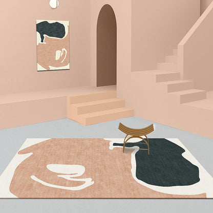 Scandinavian Color Block Rug Multi Colored Polypropylene Area Carpet Non-Slip Backing Pet Friendly Indoor Rug for Decor Clearhalo 'Area Rug' 'Rug' 2464055