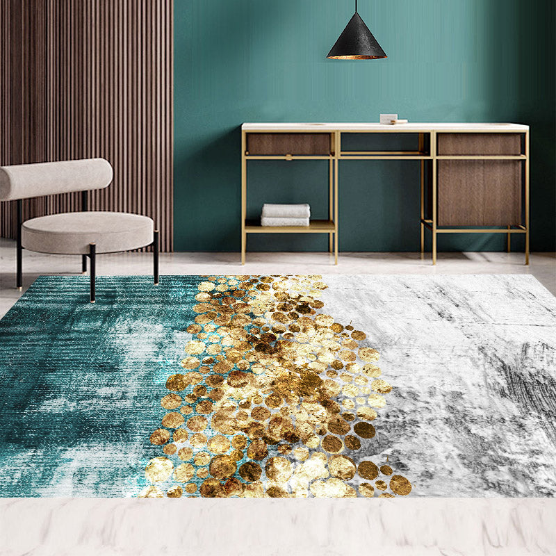Multi Color Simple Rug Polypropylene Color Block Area Carpet Anti-Slip Backing Stain-Resistant Indoor Rug for Room - Grey - Clearhalo - 'Area Rug' - 'Rug' - 2464059