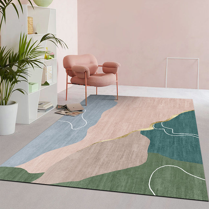 Multi Color Simple Rug Polypropylene Color Block Area Carpet Anti-Slip Backing Stain-Resistant Indoor Rug for Room - Clearhalo - 'Area Rug' - 'Rug' - 2464060