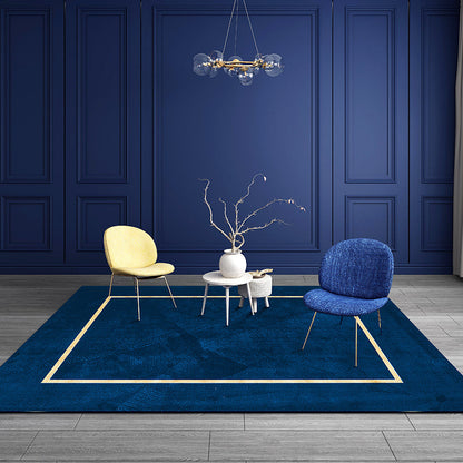 Blue Scandinavian Rug Nylon Geometric Patterned Area Carpet Non-Slip Pet Friendly Easy Care Indoor Rug for Decor - Clearhalo - 'Area Rug' - 'Rug' - 2464479