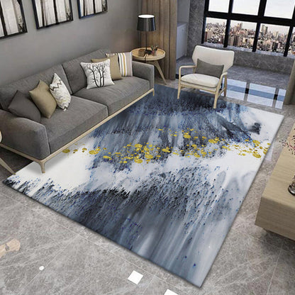 Novelty Living Room Rug Multi Color Patterned Area Carpet Anti-Slip Backing Pet Friendly Washable Indoor Rug