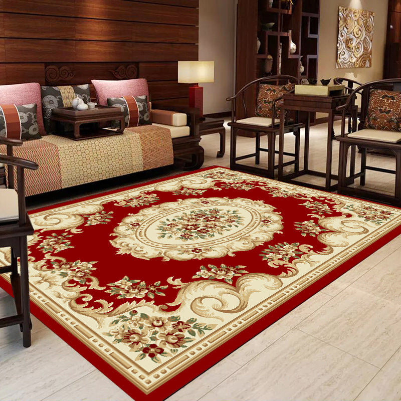 Multicolor Modern Rug Polyster Floral Printed Area Carpet Anti-Slip Backing Stain-Resistant Indoor Rug for Parlor Clearhalo 'Area Rug' 'Modern' 'Rugs' Rug' 2480906