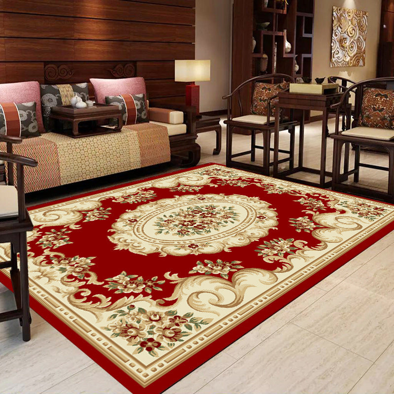 Multicolor Modern Rug Polyster Floral Printed Area Carpet Anti-Slip Ba ...