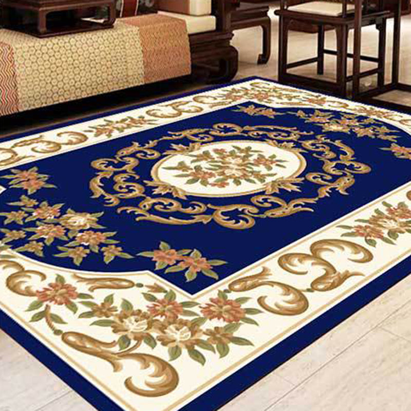 Polyster Rugs Multicolor Modern Rug Polyster Floral Printed Area Carpet Anti-Slip Ba ...