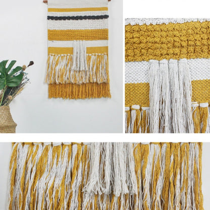 Feblilac Indian Style Tassel Tufted Tapestry